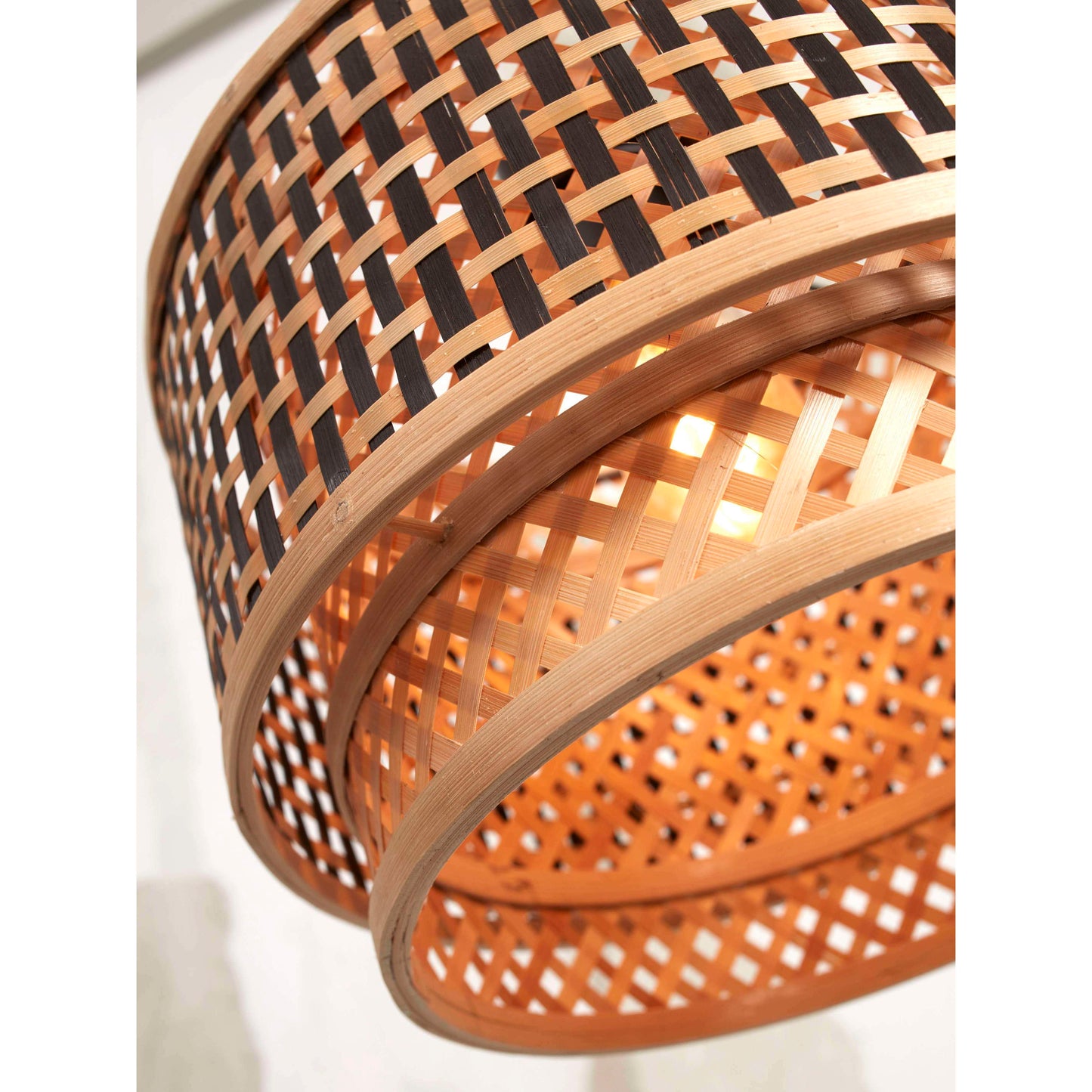 GOOD&MOJO hanglamp bhutan 25 cm S zwart/naturel