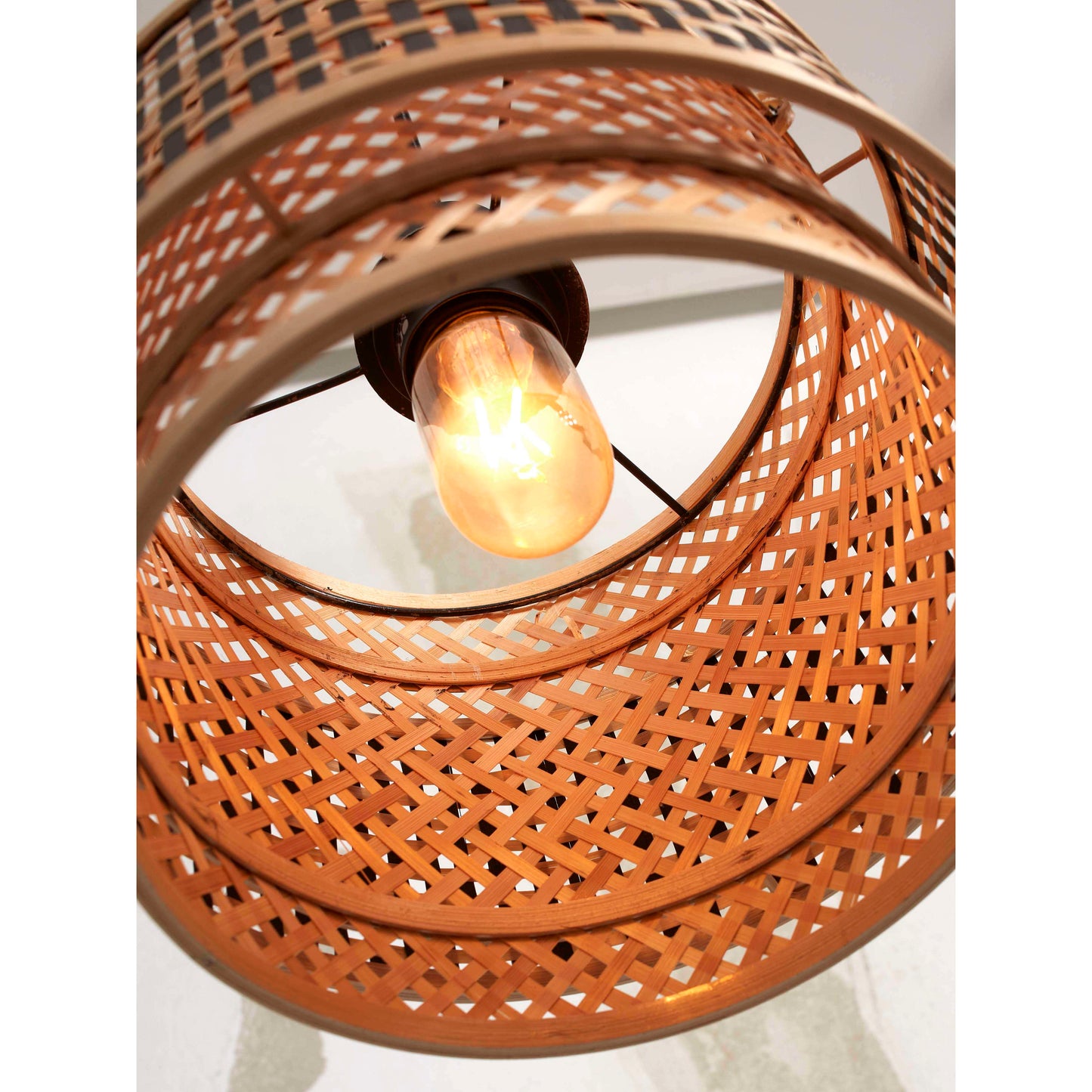 GOOD&MOJO hanglamp bhutan 25 cm S zwart/naturel