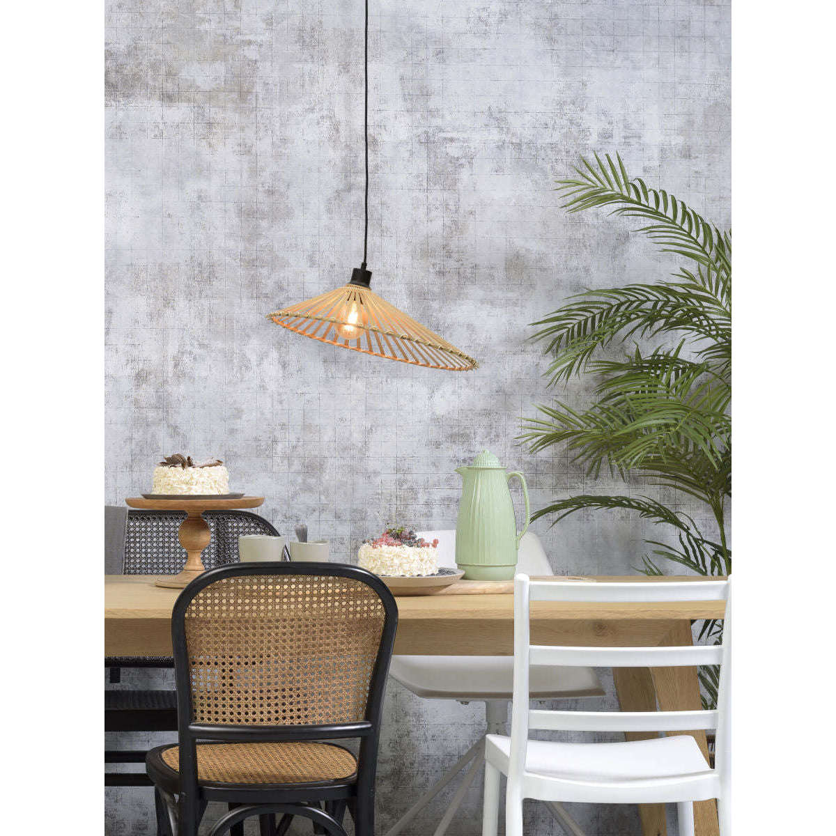 Good&Mojo Hanglamp Bromo asymetrisch 50 cm naturel M