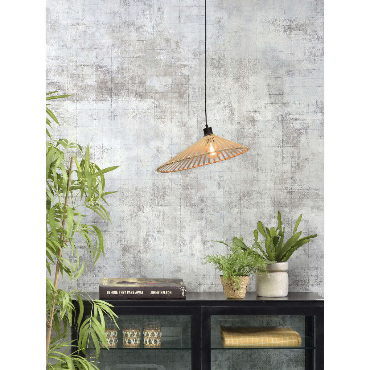Good&Mojo Hanglamp Bromo asymetrisch 50 cm naturel M