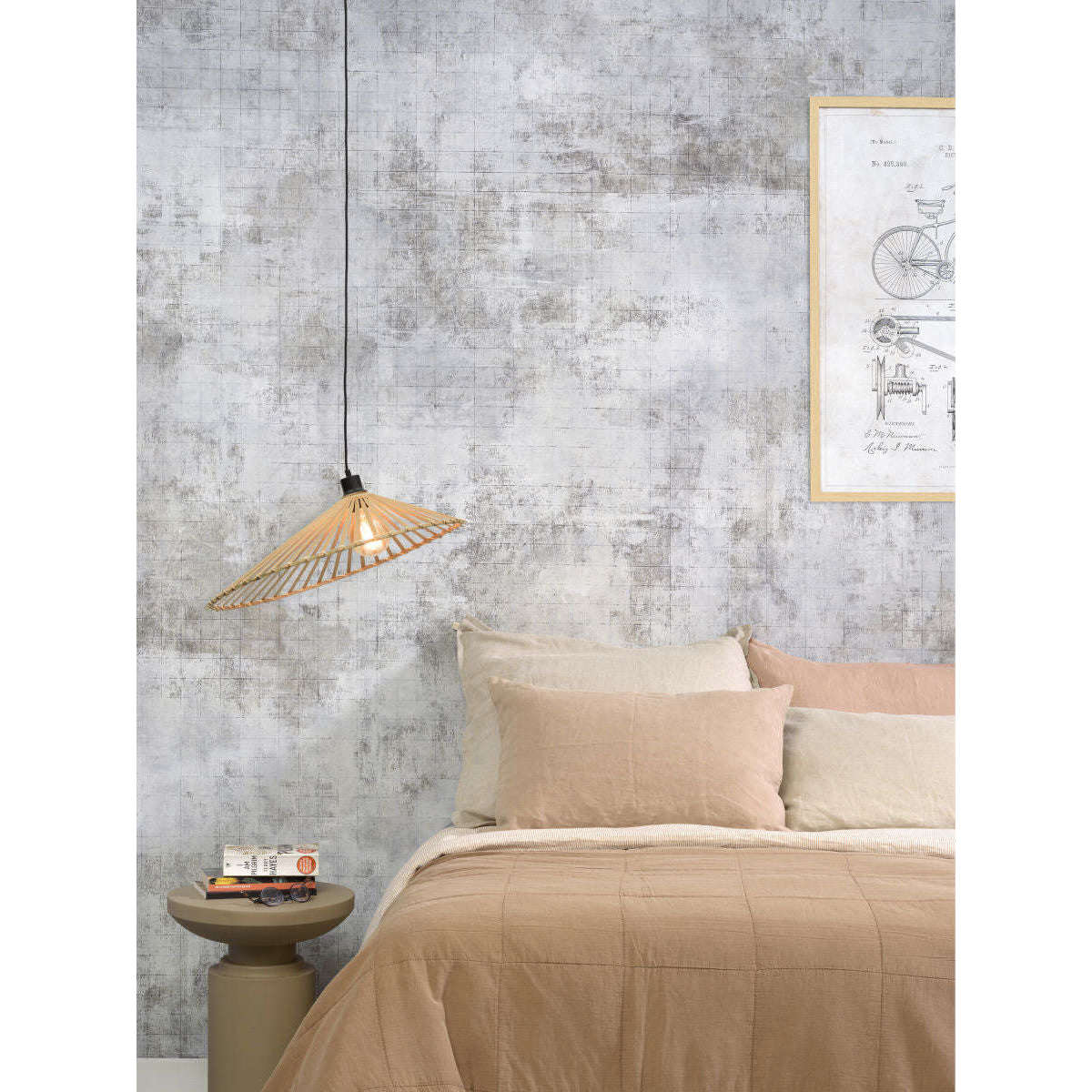 Good&Mojo Hanglamp Bromo asymetrisch 60 cm naturel L