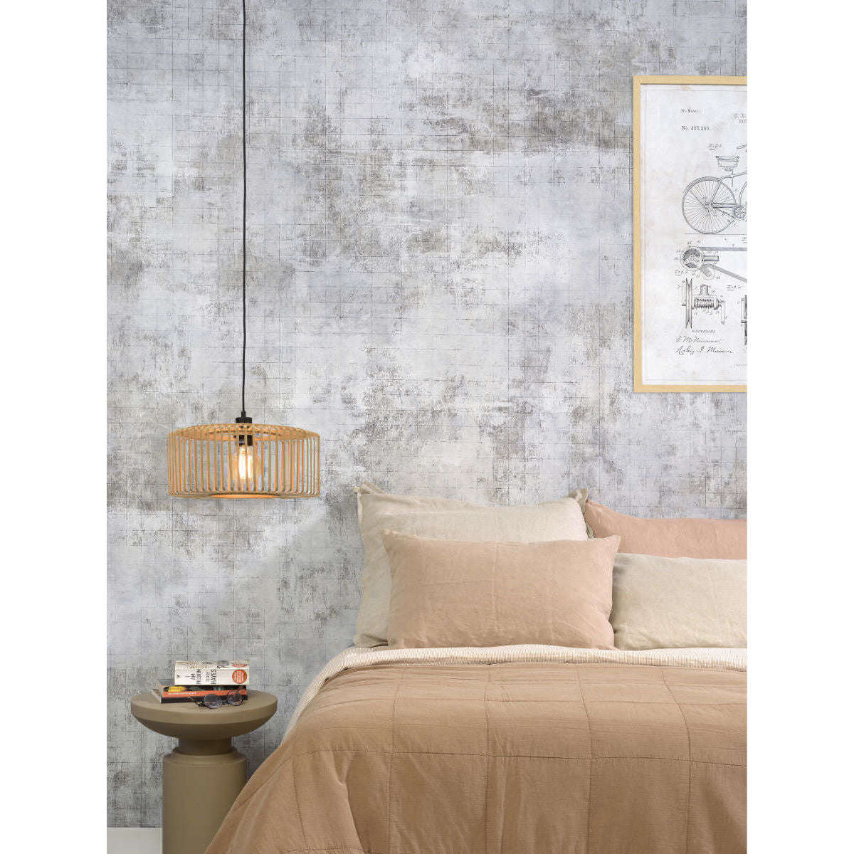 Good&Mojo Hanglamp Bromo rond 40 cm naturel S