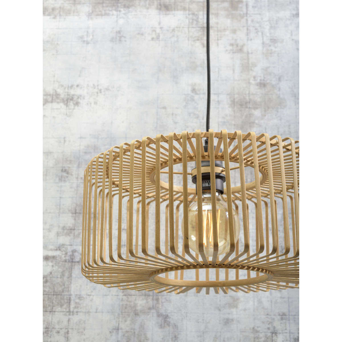 Good&Mojo Hanglamp Bromo rond 40 cm naturel S