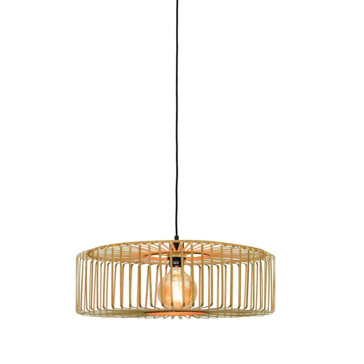Good&Mojo Hanglamp Bromo rond 60 cm naturel L
