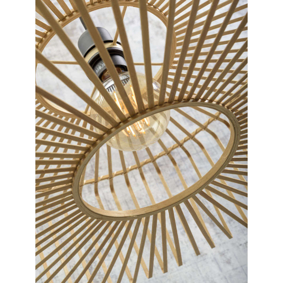 Good&Mojo Hanglamp Bromo rond 60 cm naturel L