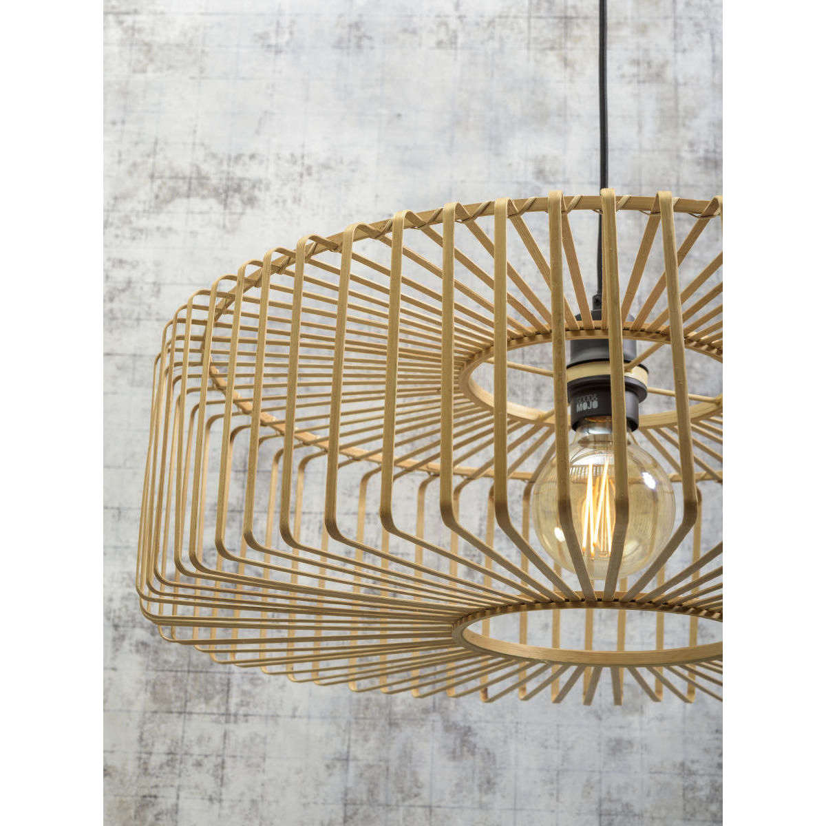 Good&Mojo Hanglamp Bromo rond 60 cm naturel L