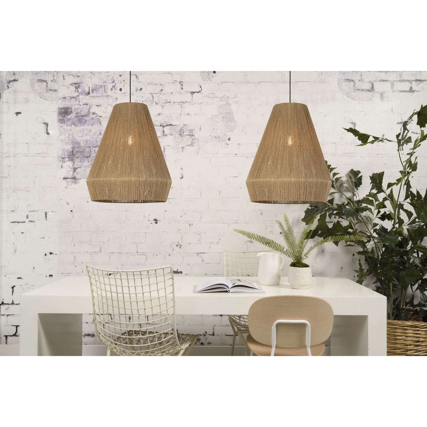 Good&Mojo Hanglamp Iguazu jute naturel L