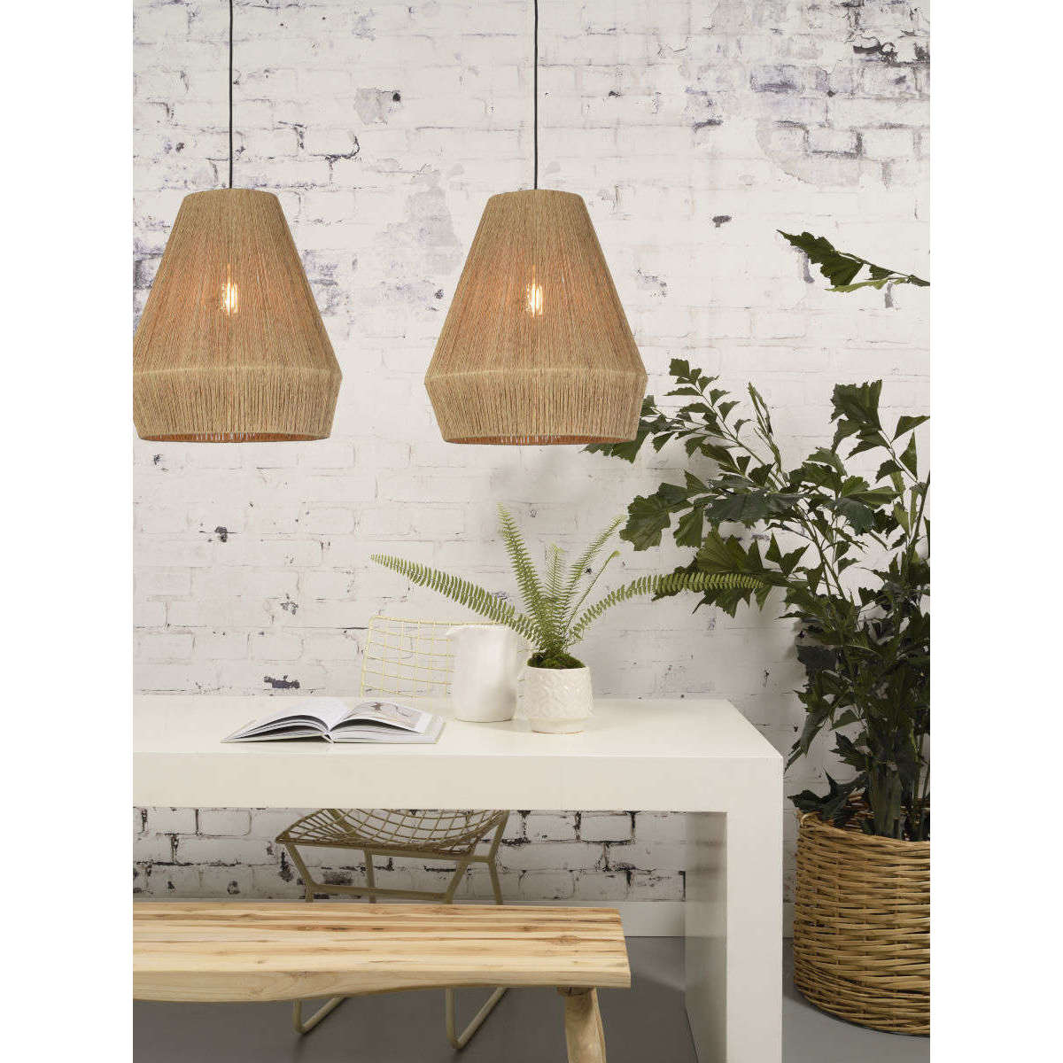 Good&Mojo Hanglamp Iguazu jute naturel S
