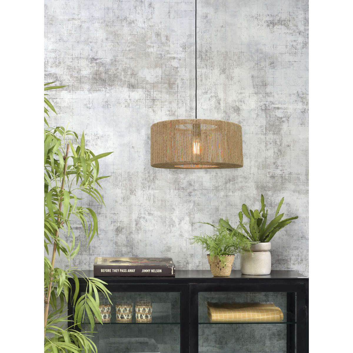 Good&Mojo Hanglamp Iguazu rond / recht 50 cm S