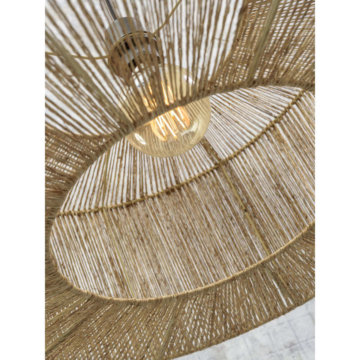 Good&Mojo Hanglamp Iguazu rond / recht 50 cm S