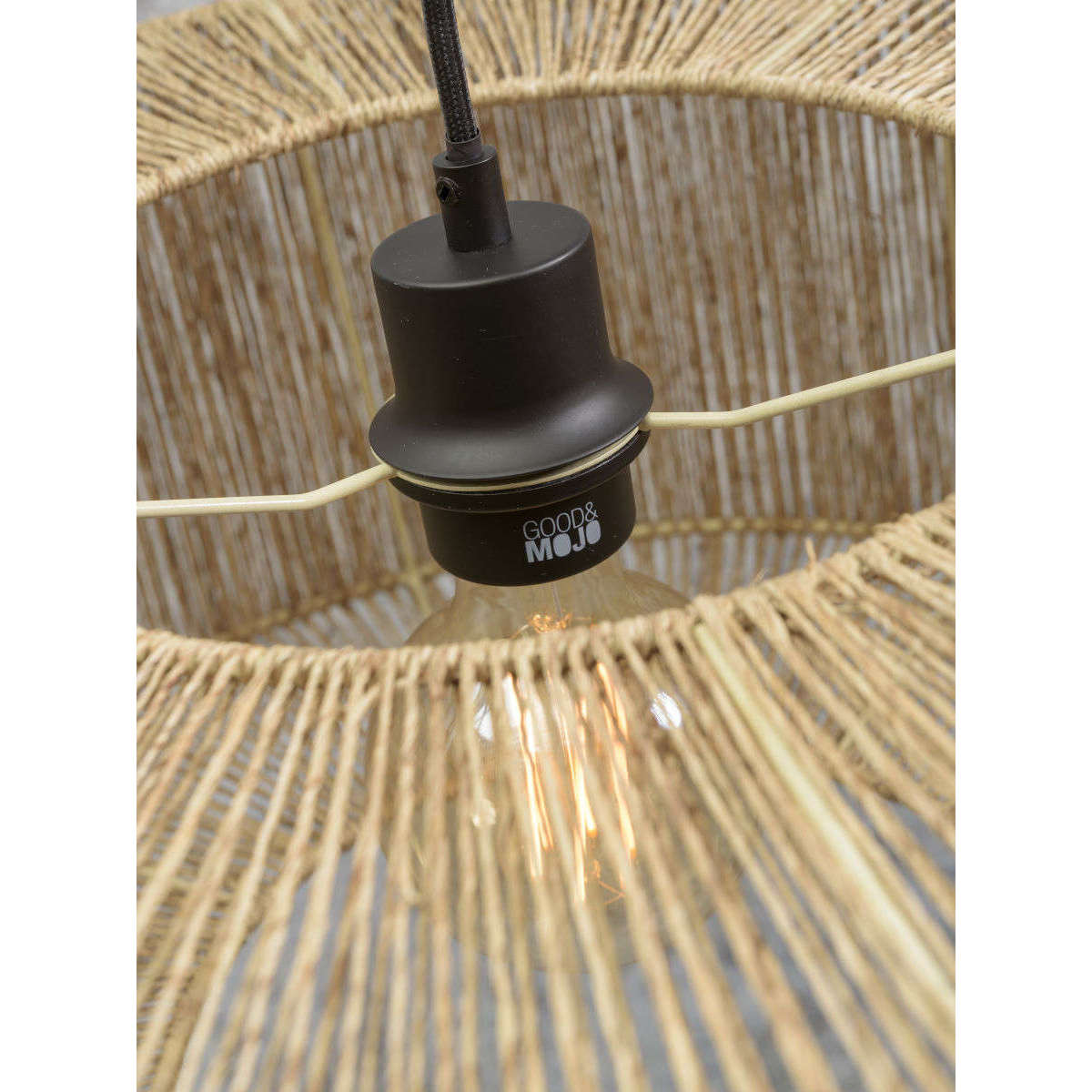 Good&Mojo Hanglamp Iguazu rond / recht 50 cm S