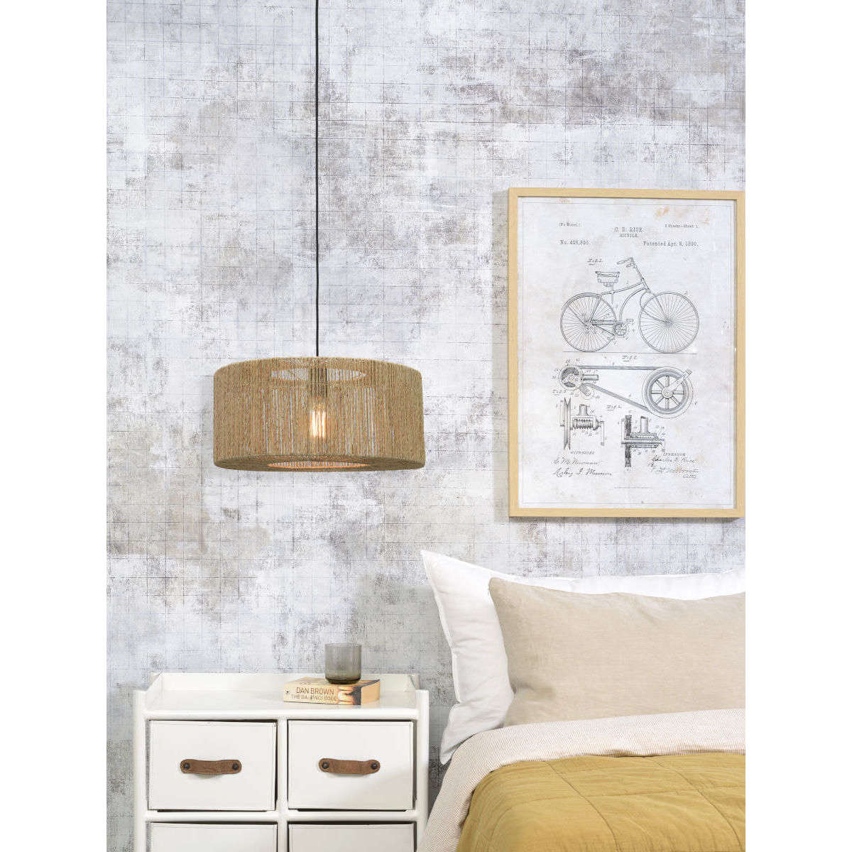 Good&Mojo Hanglamp Iguazu rond / recht 50 cm S