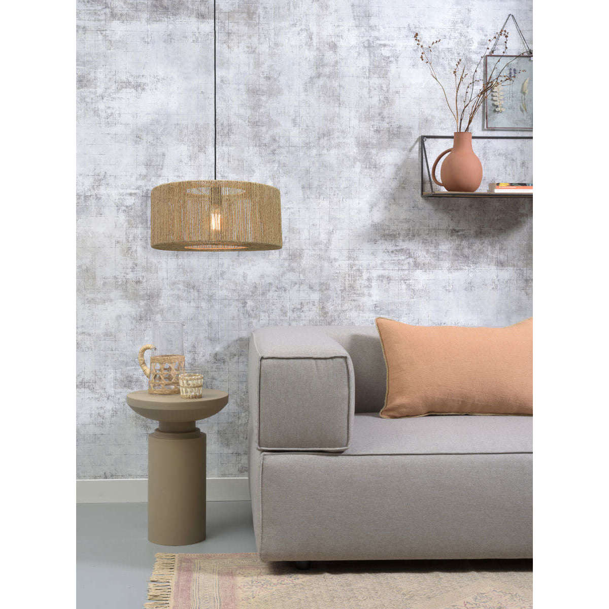 Good&Mojo Hanglamp Iguazu rond / recht 50 cm S