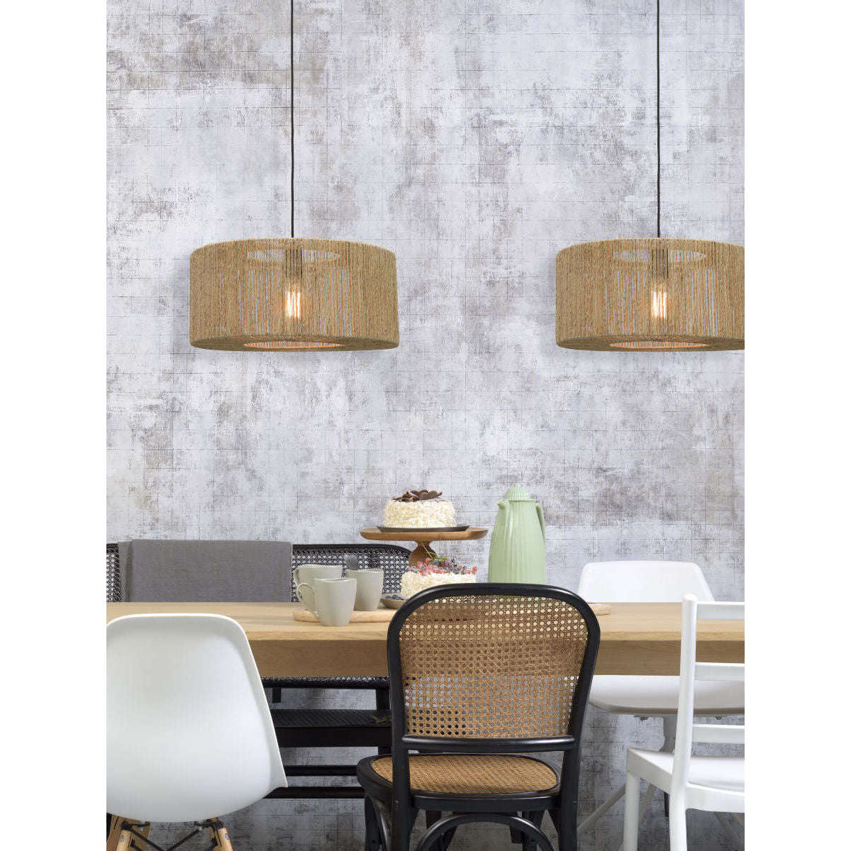 Good&Mojo Hanglamp Iguazu rond / recht 50 cm S