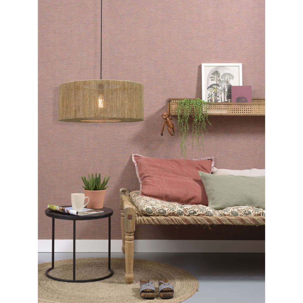 Good&Mojo Hanglamp Iguazu rond / recht 60 cm L