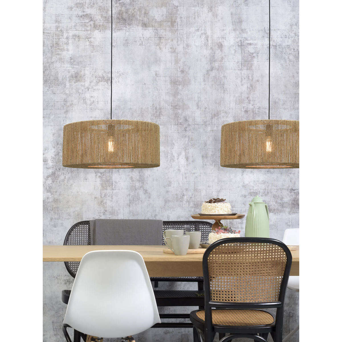 Good&Mojo Hanglamp Iguazu rond / recht 60 cm L