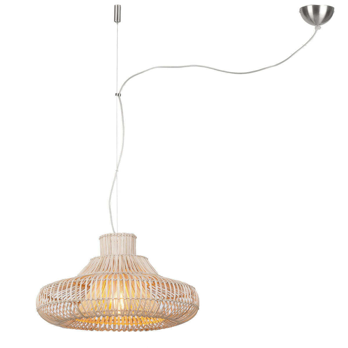 Good&Mojo Hanglamp Kalahari rotan enkel kap naturel S
