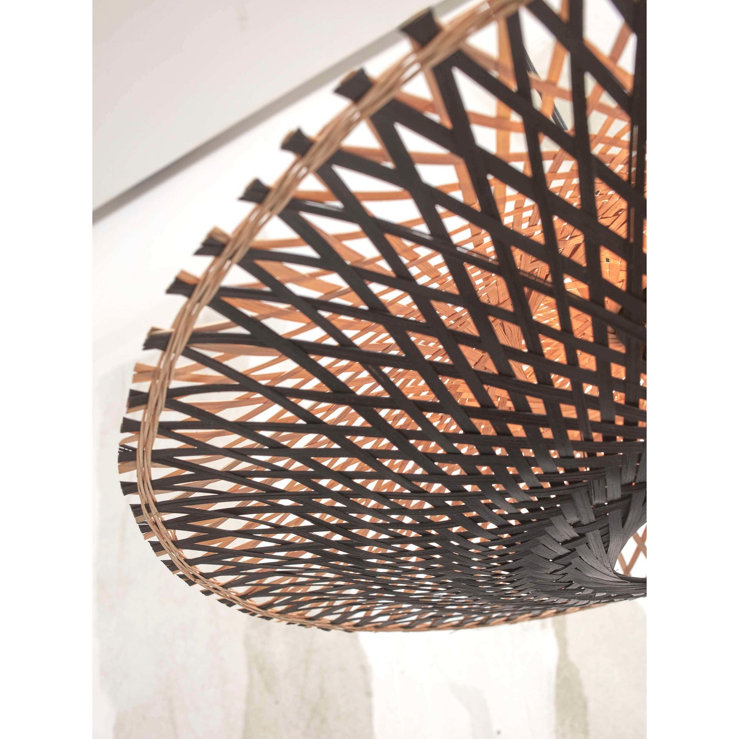GOOD&MOJO hanglamp kalimantan 60 cm M naturel/zwart