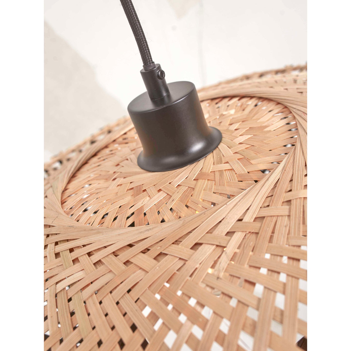 GOOD&MOJO hanglamp kalimantan 60 cm M naturel/zwart