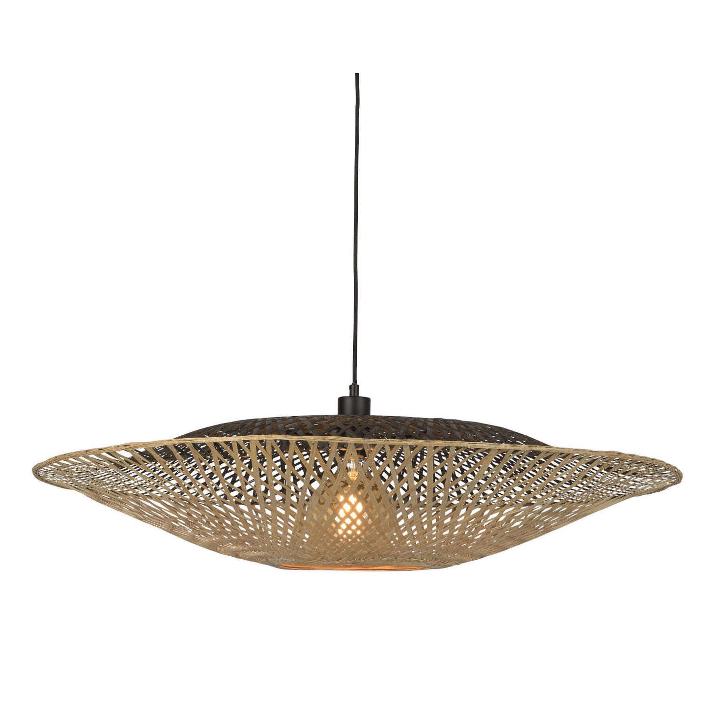 Good&Mojo Hanglamp Kalimantan bamboe plat L