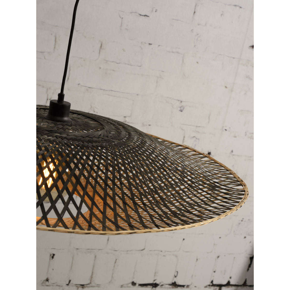 Good&Mojo Hanglamp Kalimantan bamboe plat L