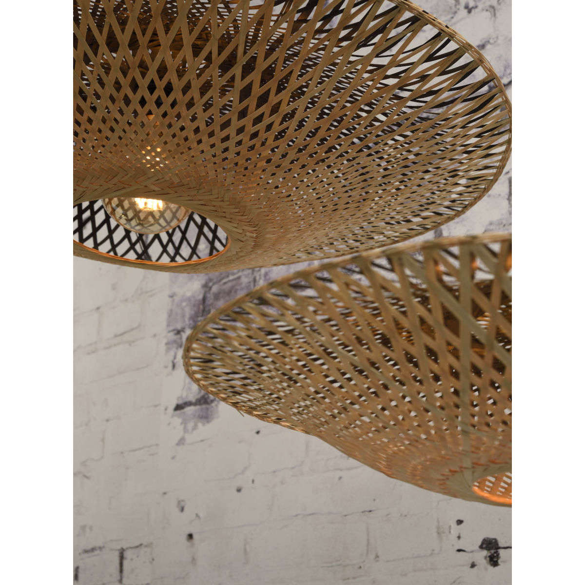 Good&Mojo Hanglamp Kalimantan bamboe plat L