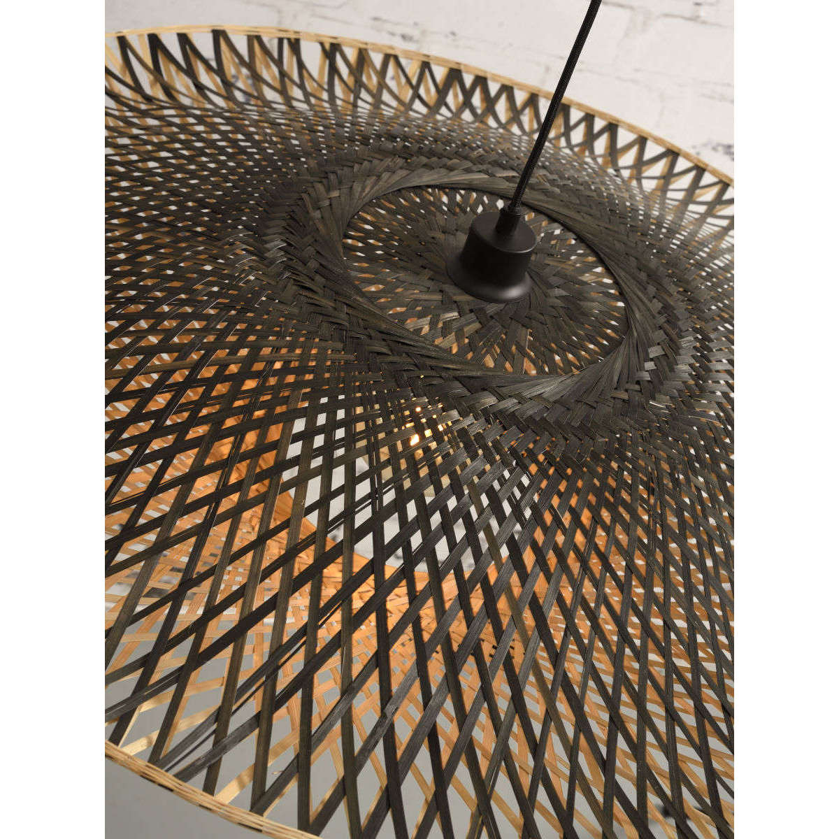 Good&Mojo Hanglamp Kalimantan bamboe plat L