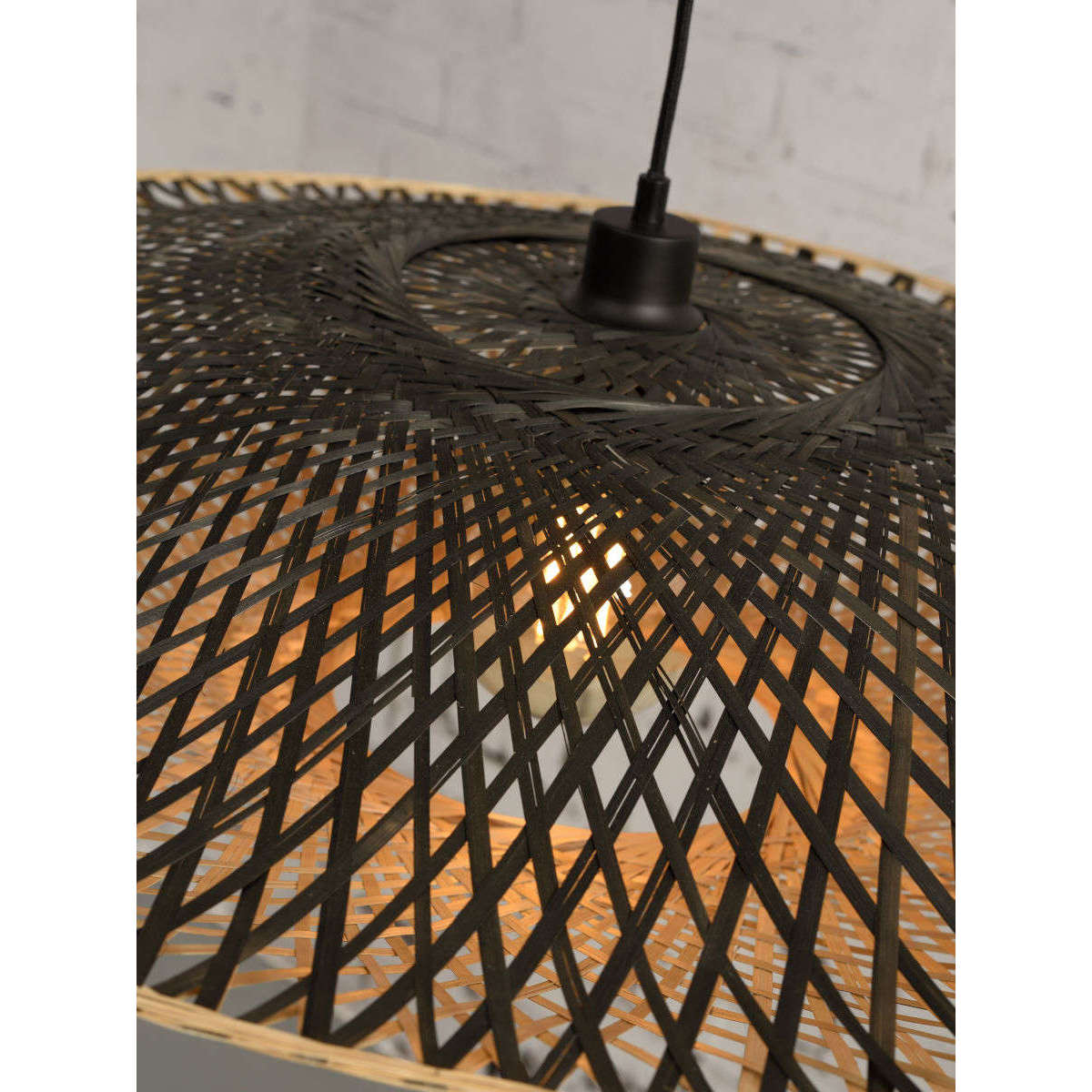 Good&Mojo Hanglamp Kalimantan bamboe plat L