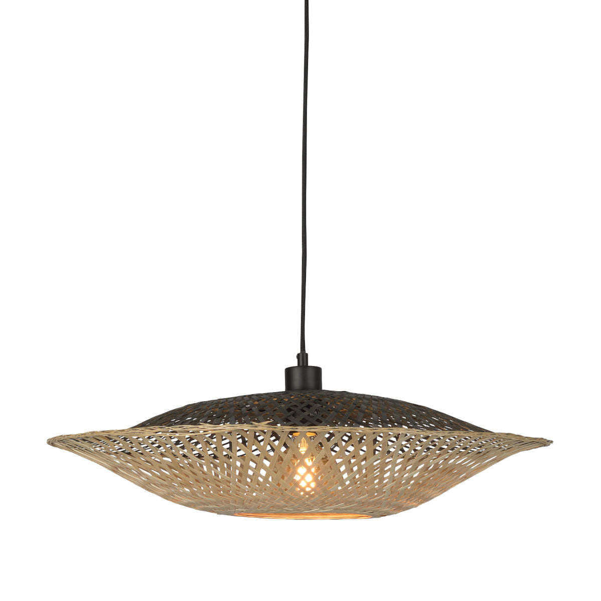 Good&Mojo Hanglamp Kalimantan bamboe plat M