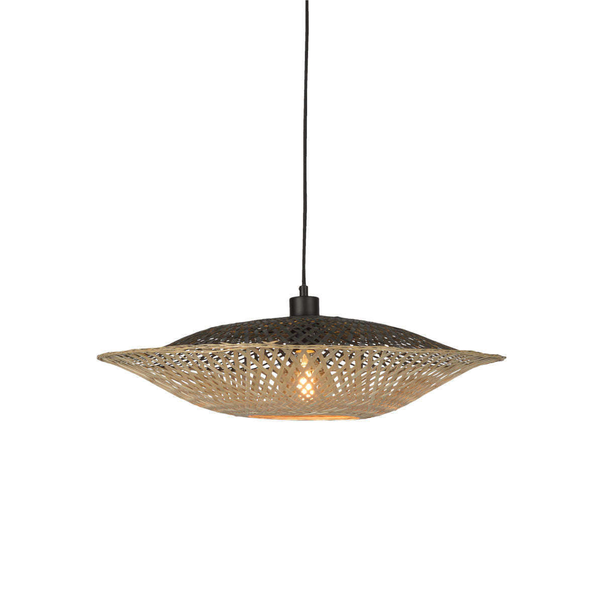 Good&Mojo Hanglamp Kalimantan bamboe plat S