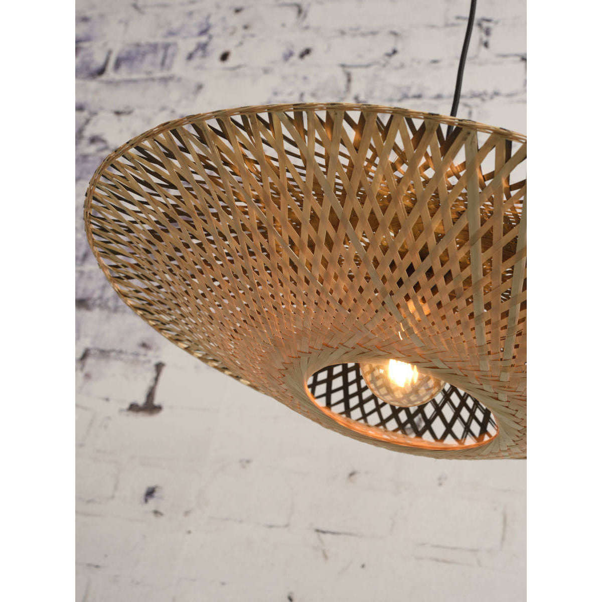 Good&Mojo Hanglamp Kalimantan bamboe plat S