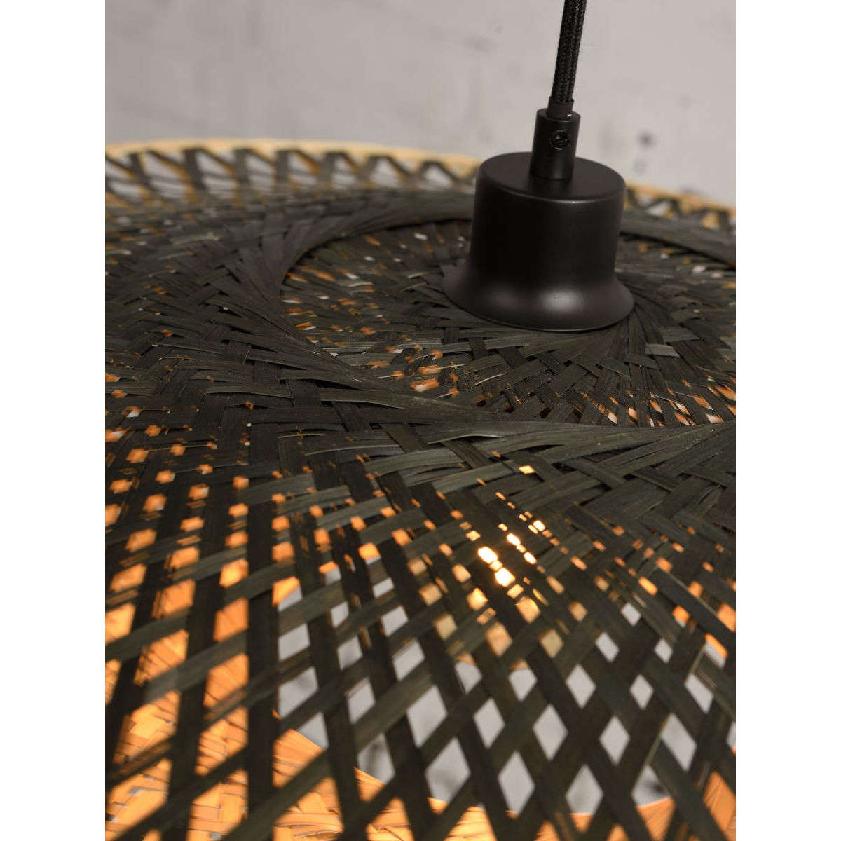 Good&Mojo Hanglamp Kalimantan bamboe plat S