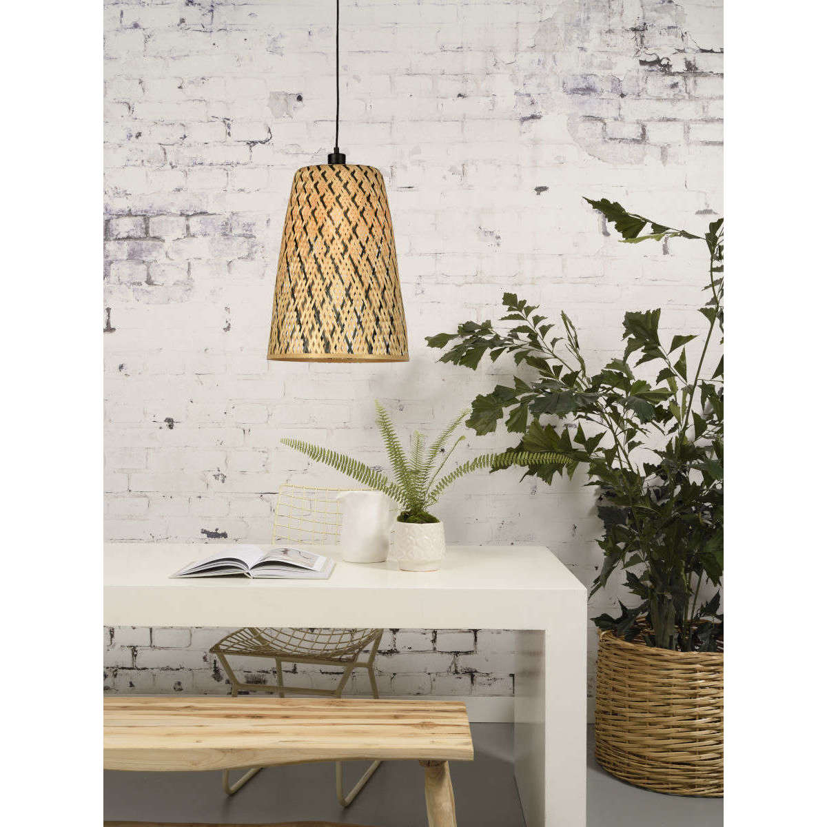 Good&Mojo Hanglamp Kalimantan bamboe / taps S
