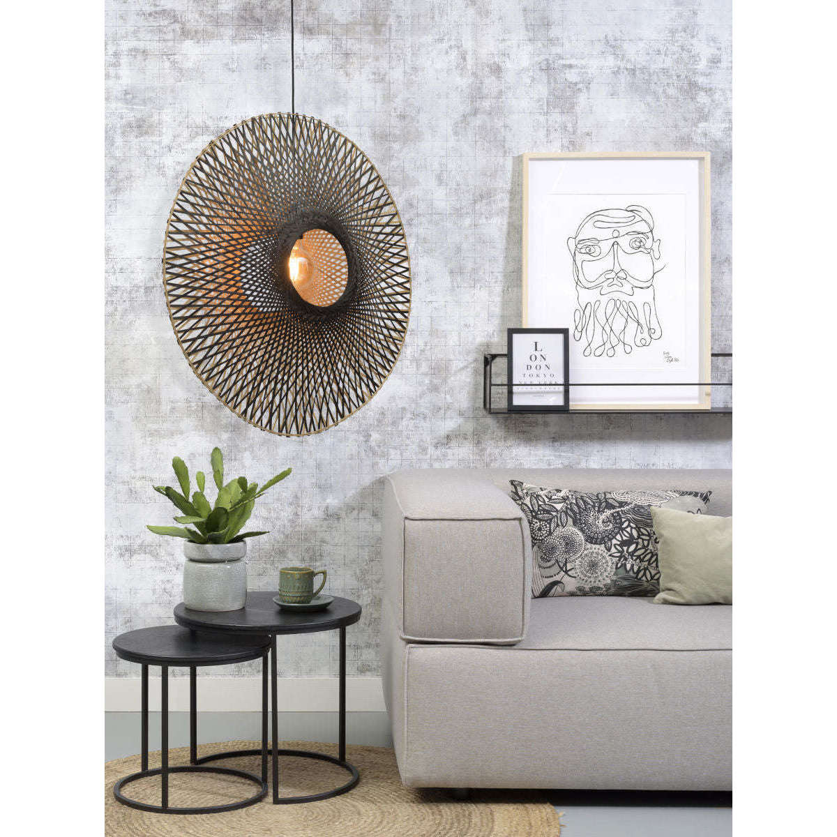 Good&Mojo Hanglamp Kalimantan / verticaal L