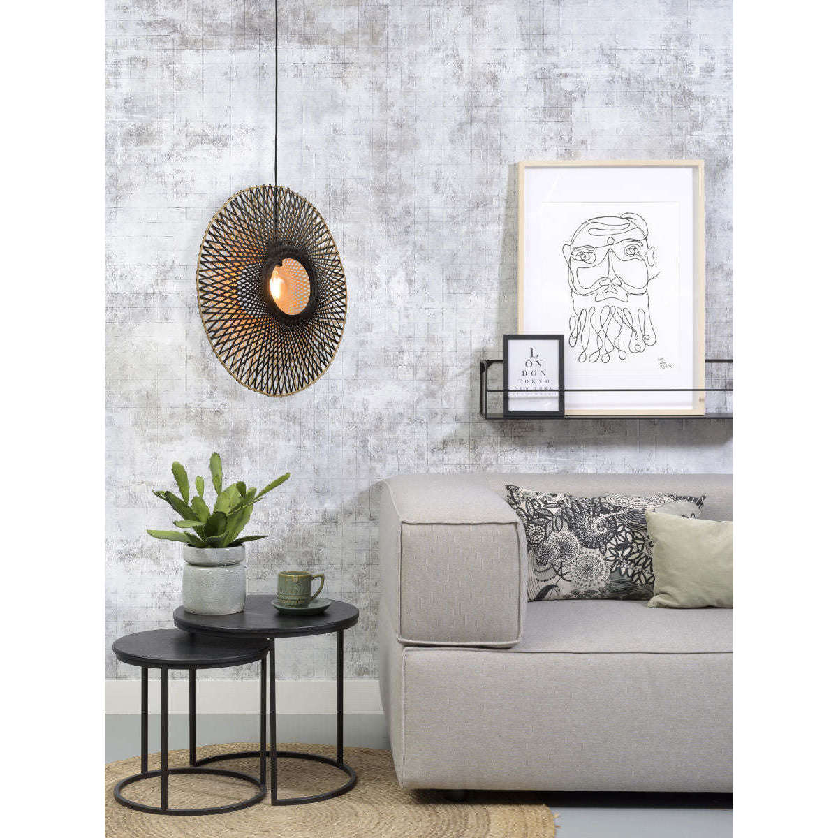 Good&Mojo Hanglamp Kalimantan / verticaal M
