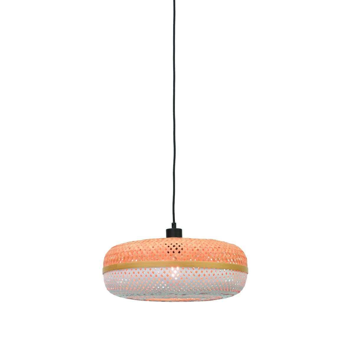 Good&Mojo Hanglamp Palawan 40 cm naturel / wit S