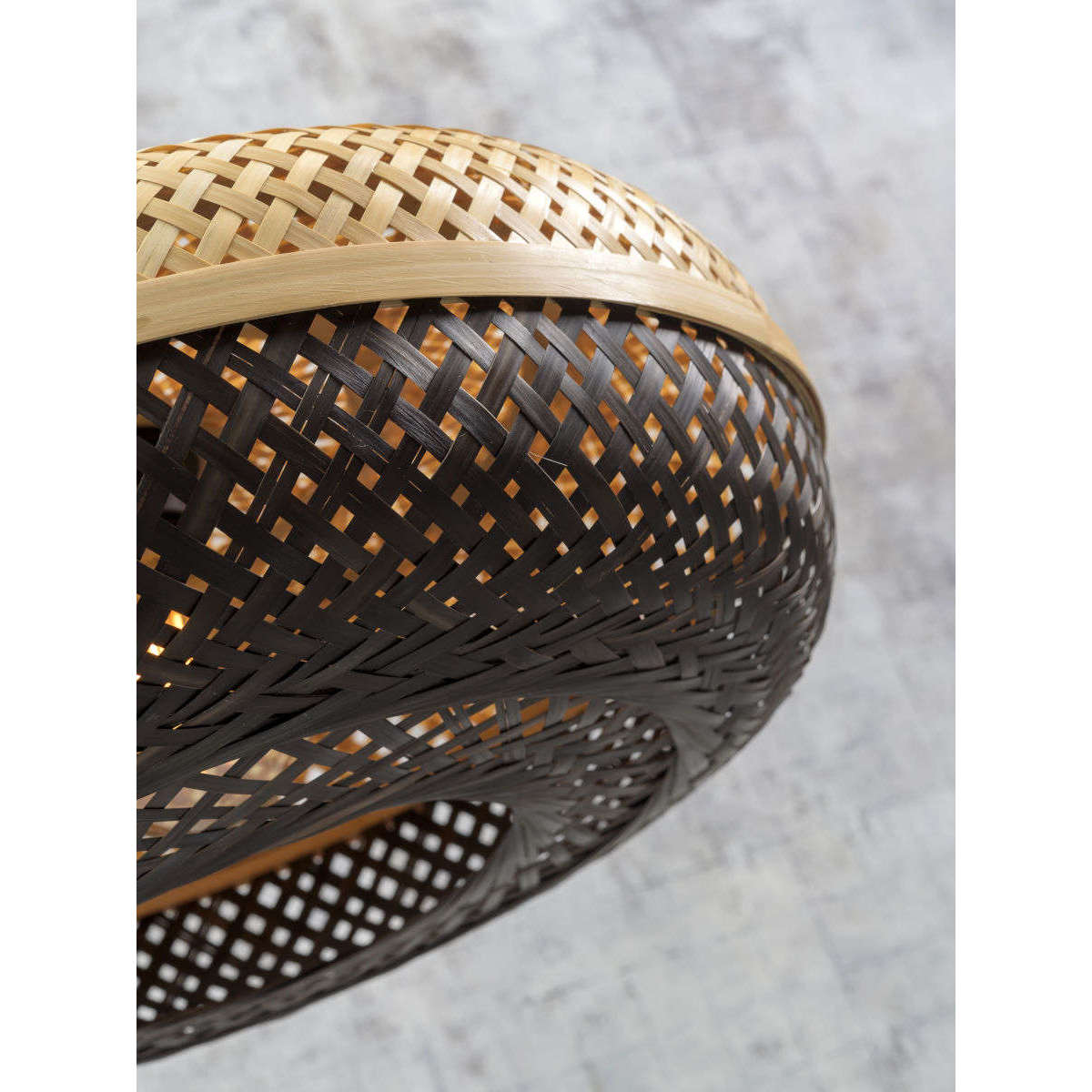 Good&Mojo Hanglamp Palawan 40 cm naturel / zw S