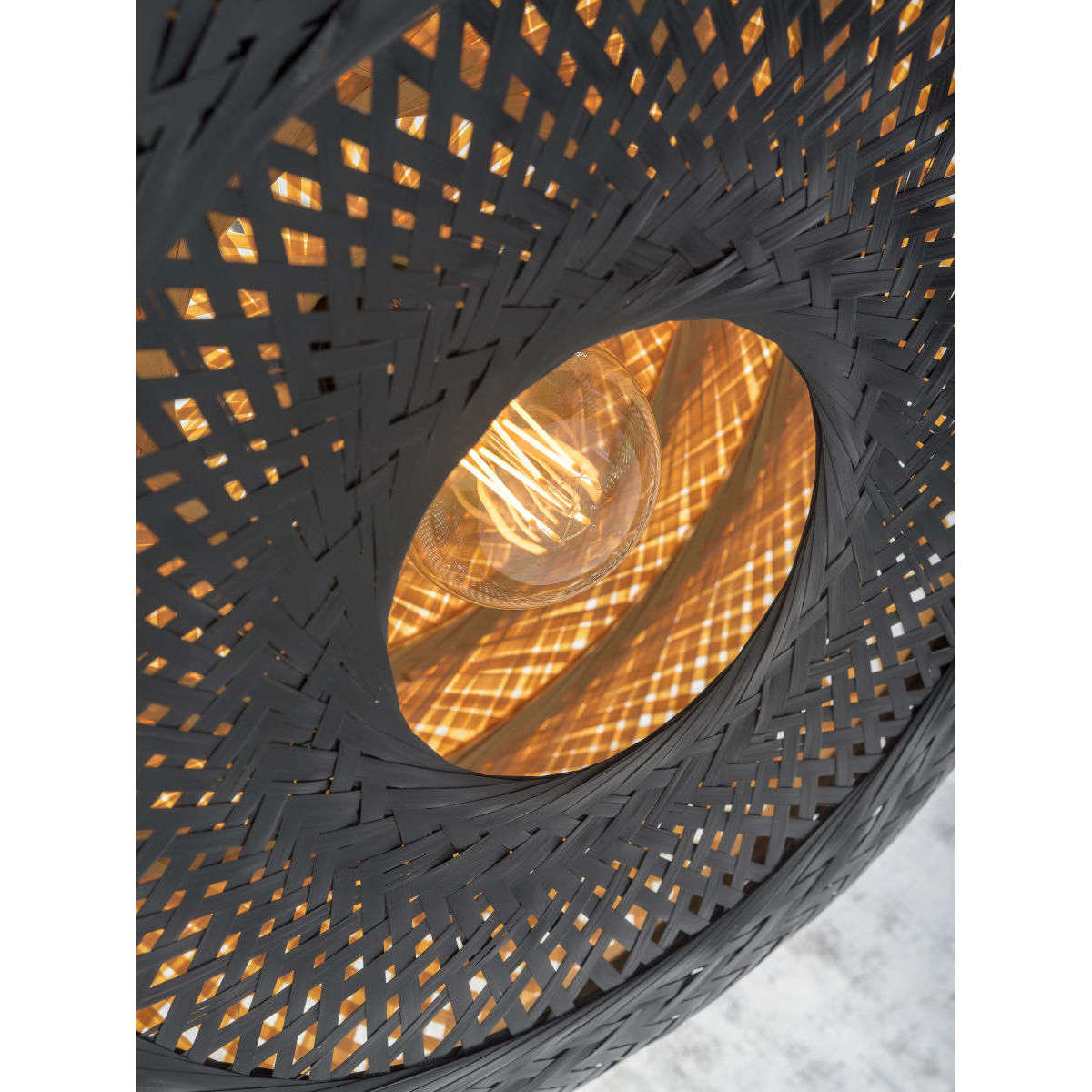 Good&Mojo Hanglamp Palawan 40 cm naturel / zw S