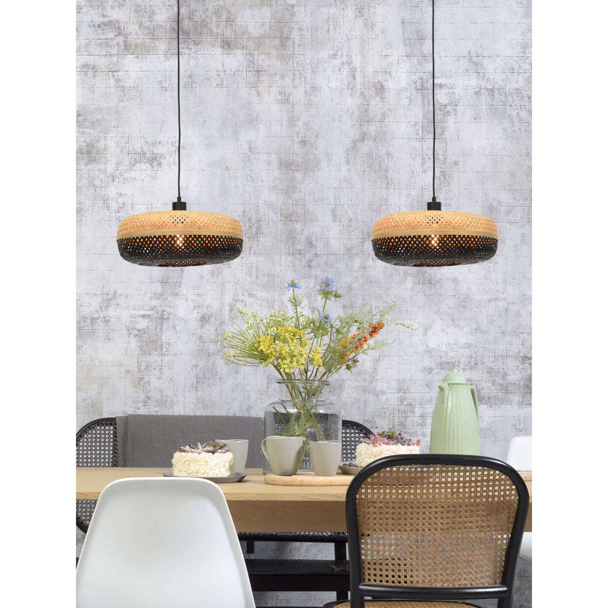 Good&Mojo Hanglamp Palawan 40 cm naturel / zw S