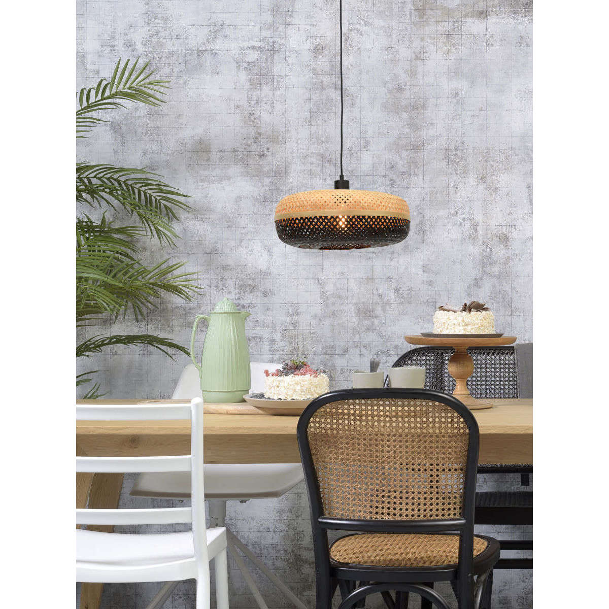 Good&Mojo Hanglamp Palawan 40 cm naturel / zw S