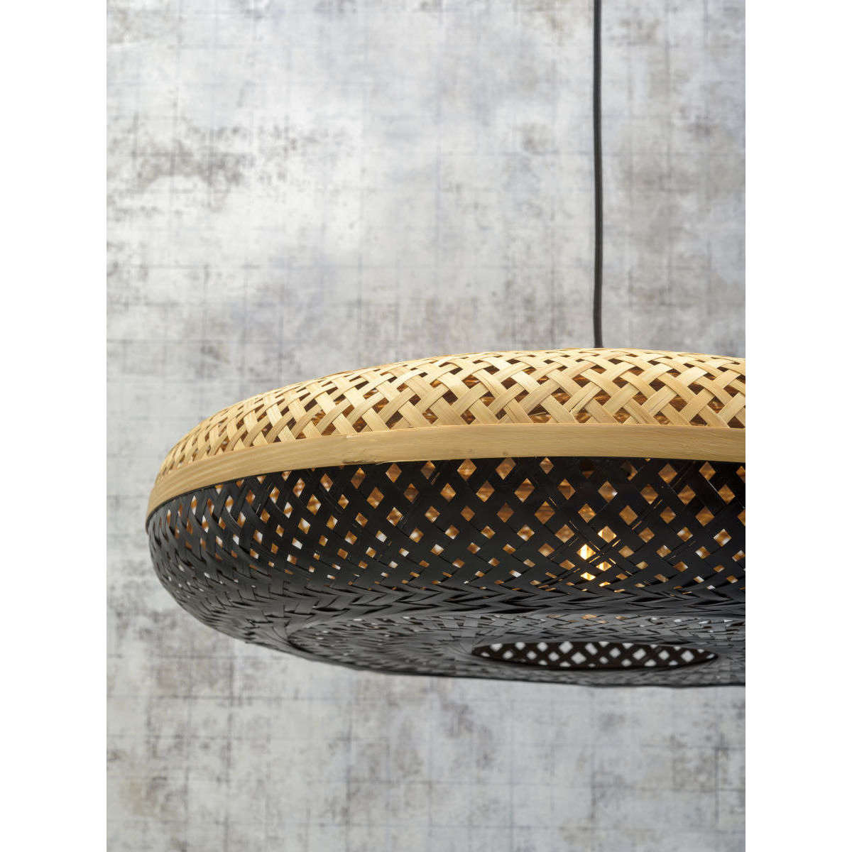 Good&Mojo Hanglamp Palawan 60 cm naturel / zw L