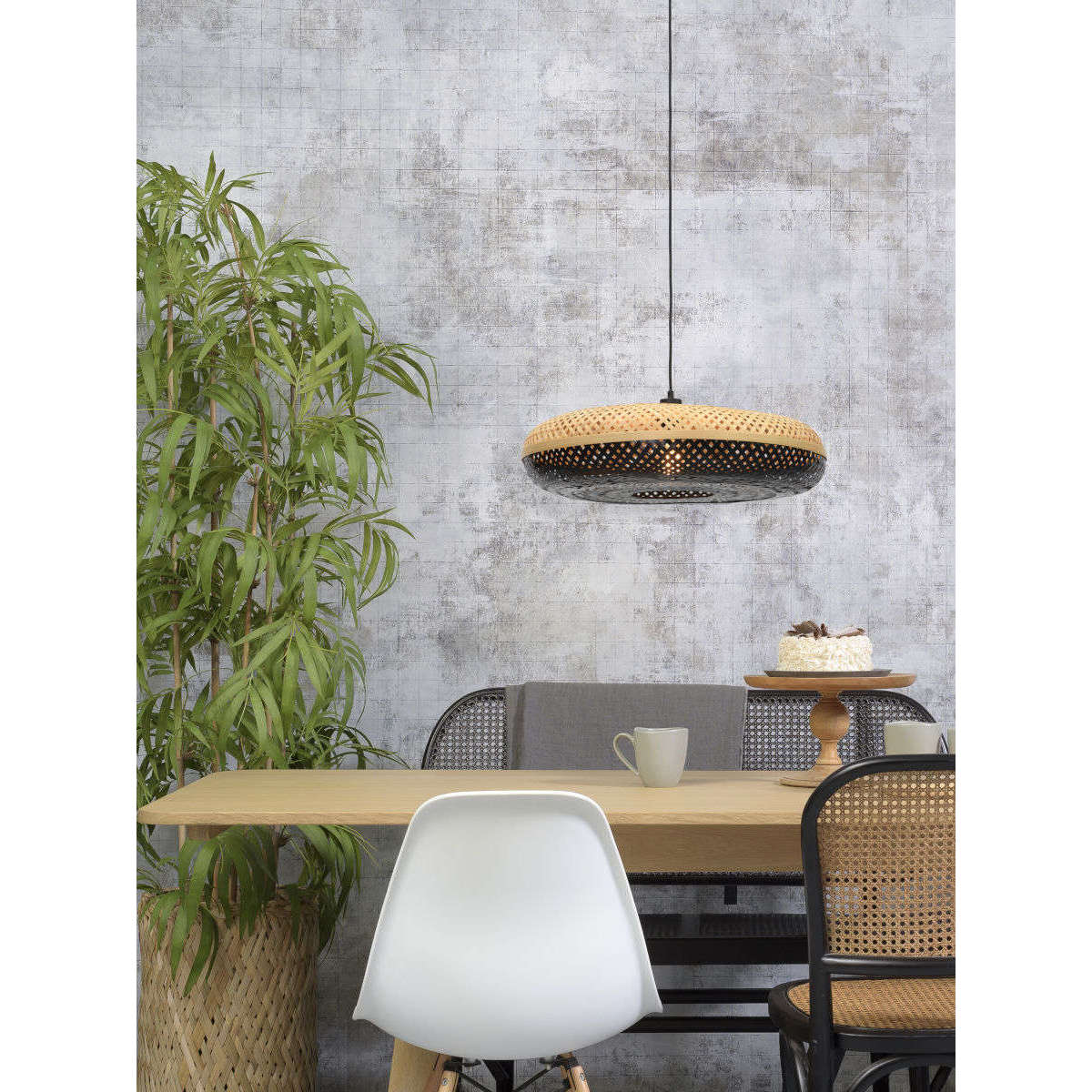 Good&Mojo Hanglamp Palawan 60 cm naturel / zw L