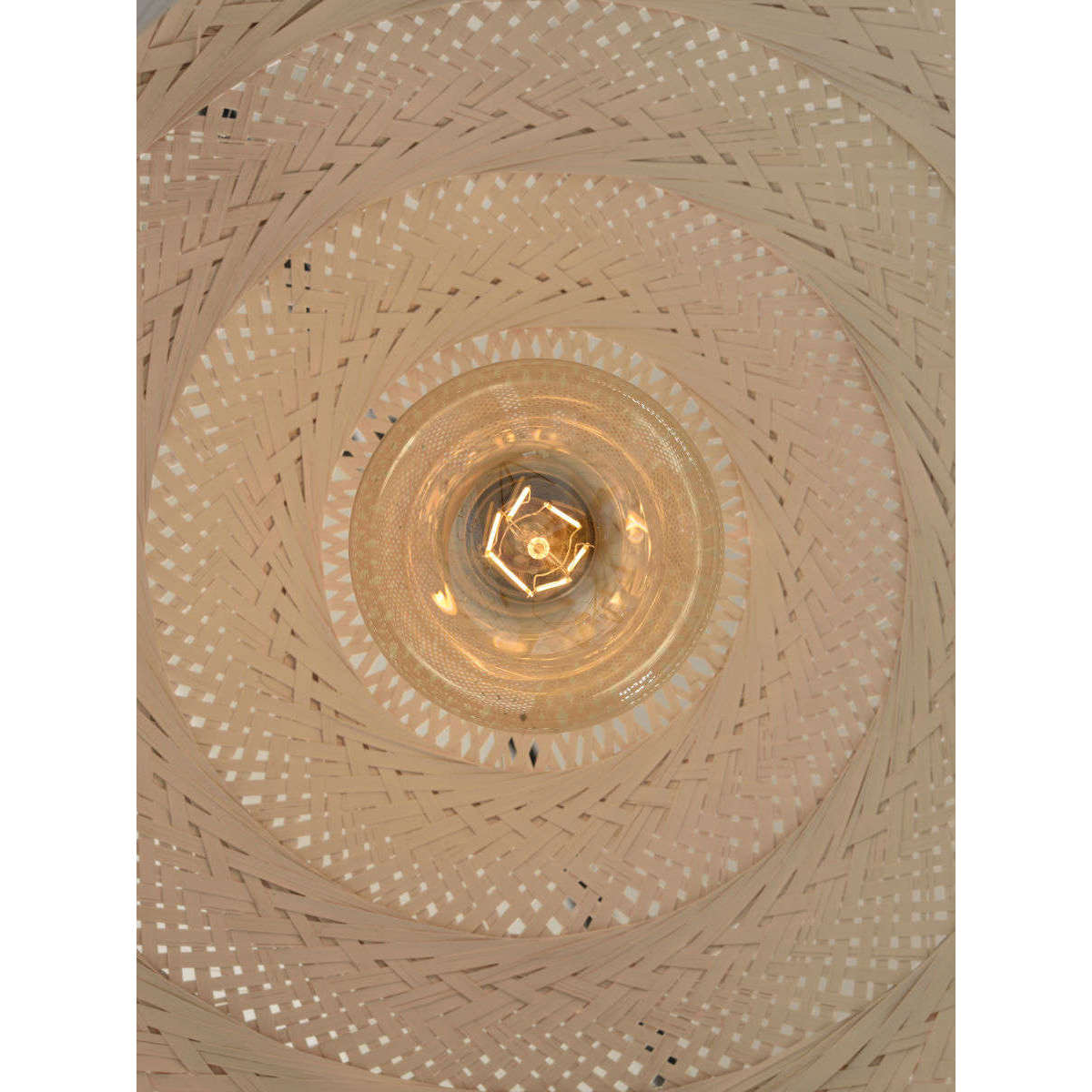 Good&Mojo Hanglamp Palawan bamboe dubbel kap wit