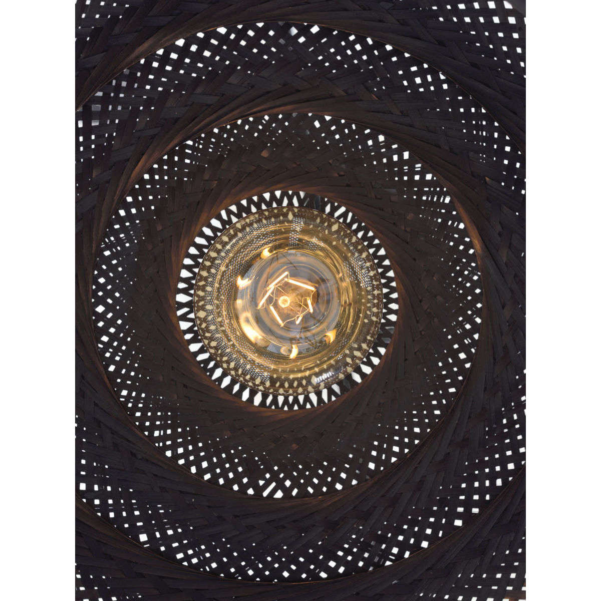 Good&Mojo Hanglamp Palawan bamboe dubbel kap zwart