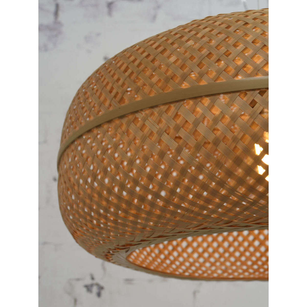 Good&Mojo Hanglamp Palawan bamboe enkel kap naturel