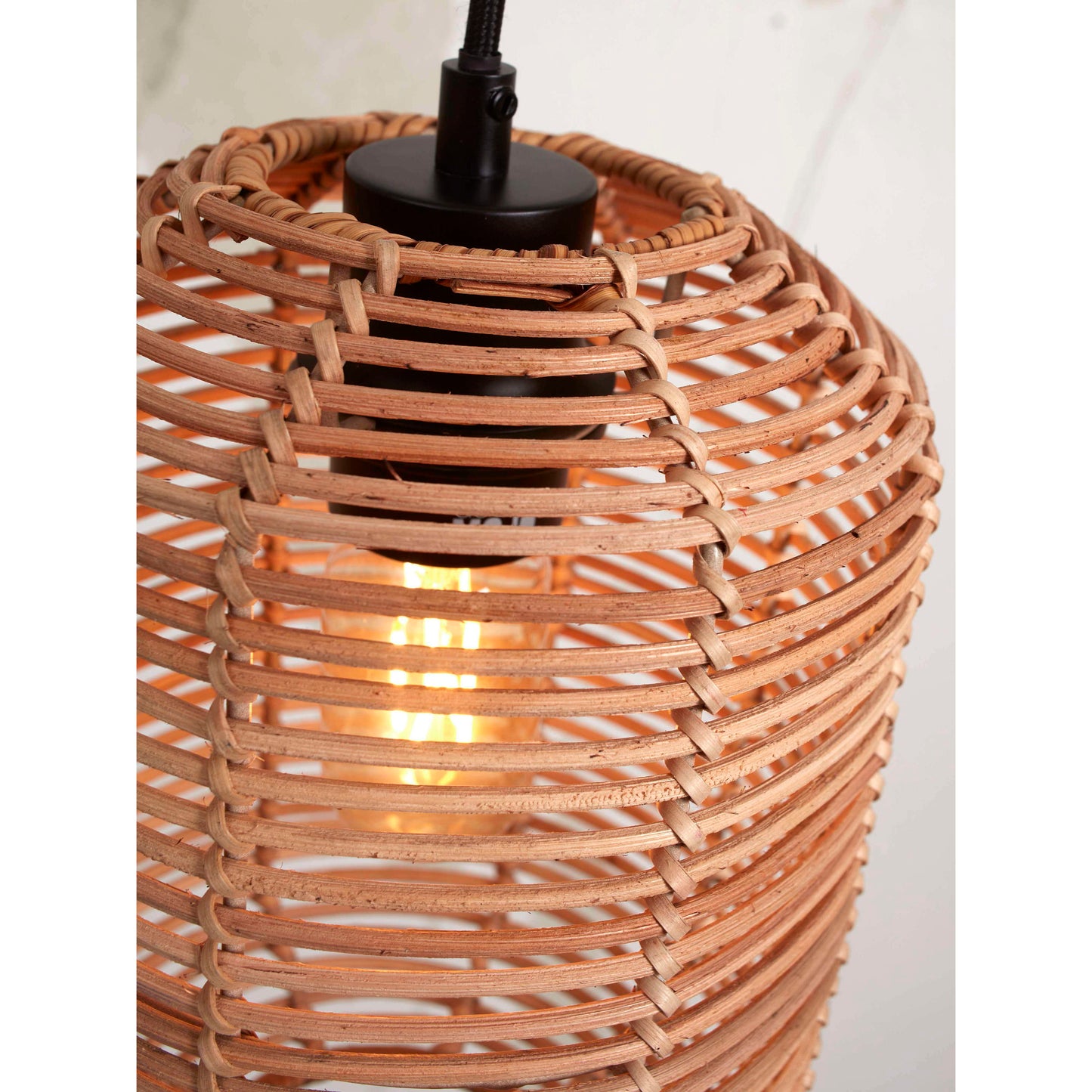 GOOD&MOJO hanglamp tanami koker 18 cm L naturel