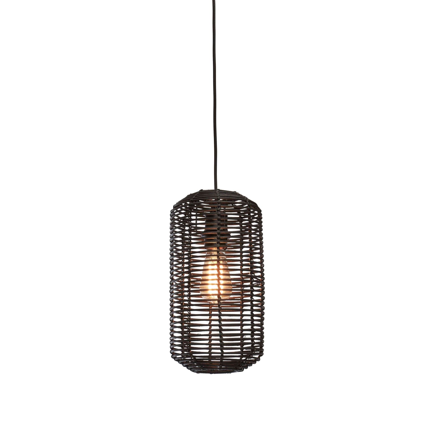 GOOD&MOJO hanglamp tanami koker 18 cm L zwart
