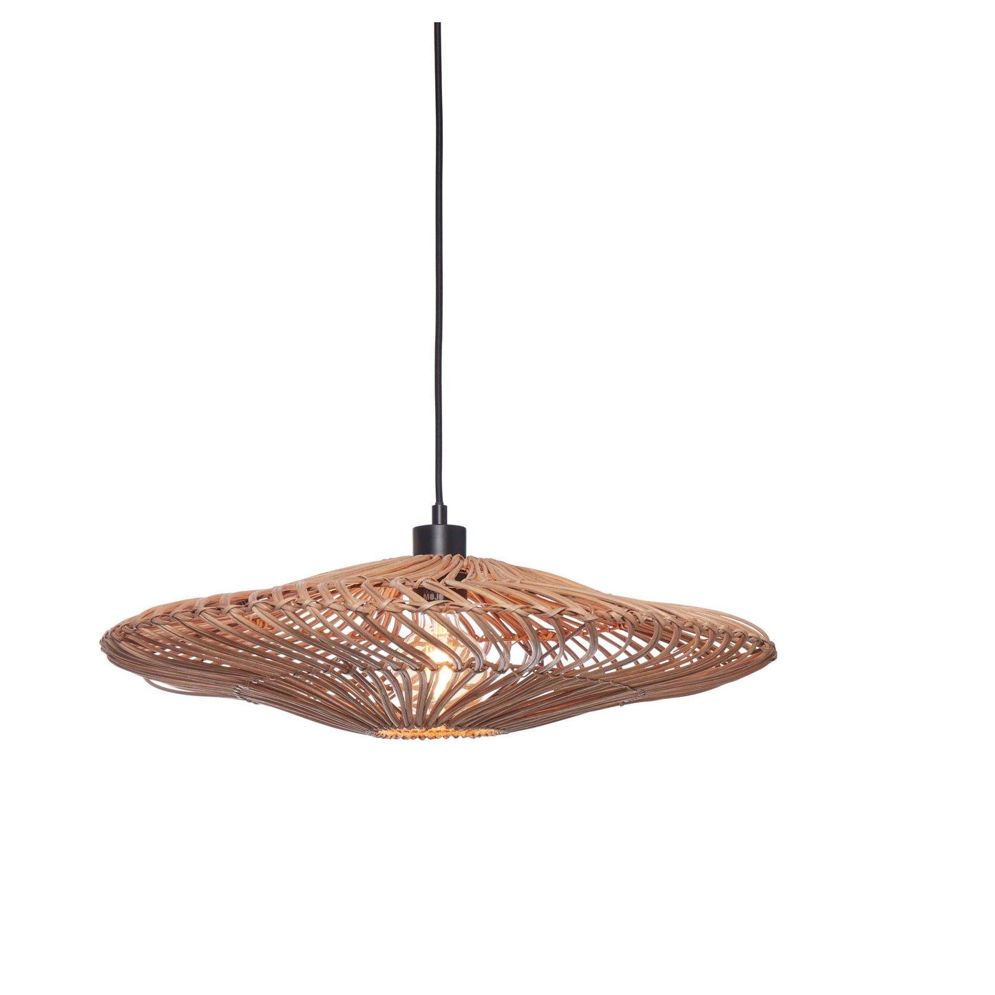 GOOD&MOJO hanglamp zanzibar plat 55 cm L naturel