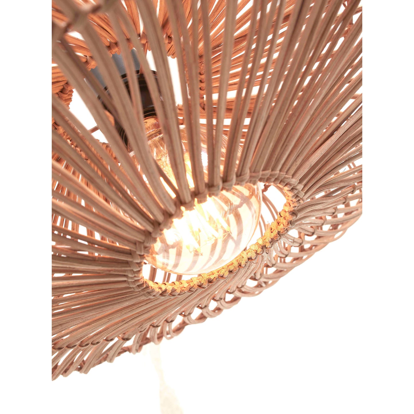 GOOD&MOJO hanglamp zanzibar plat 55 cm L naturel