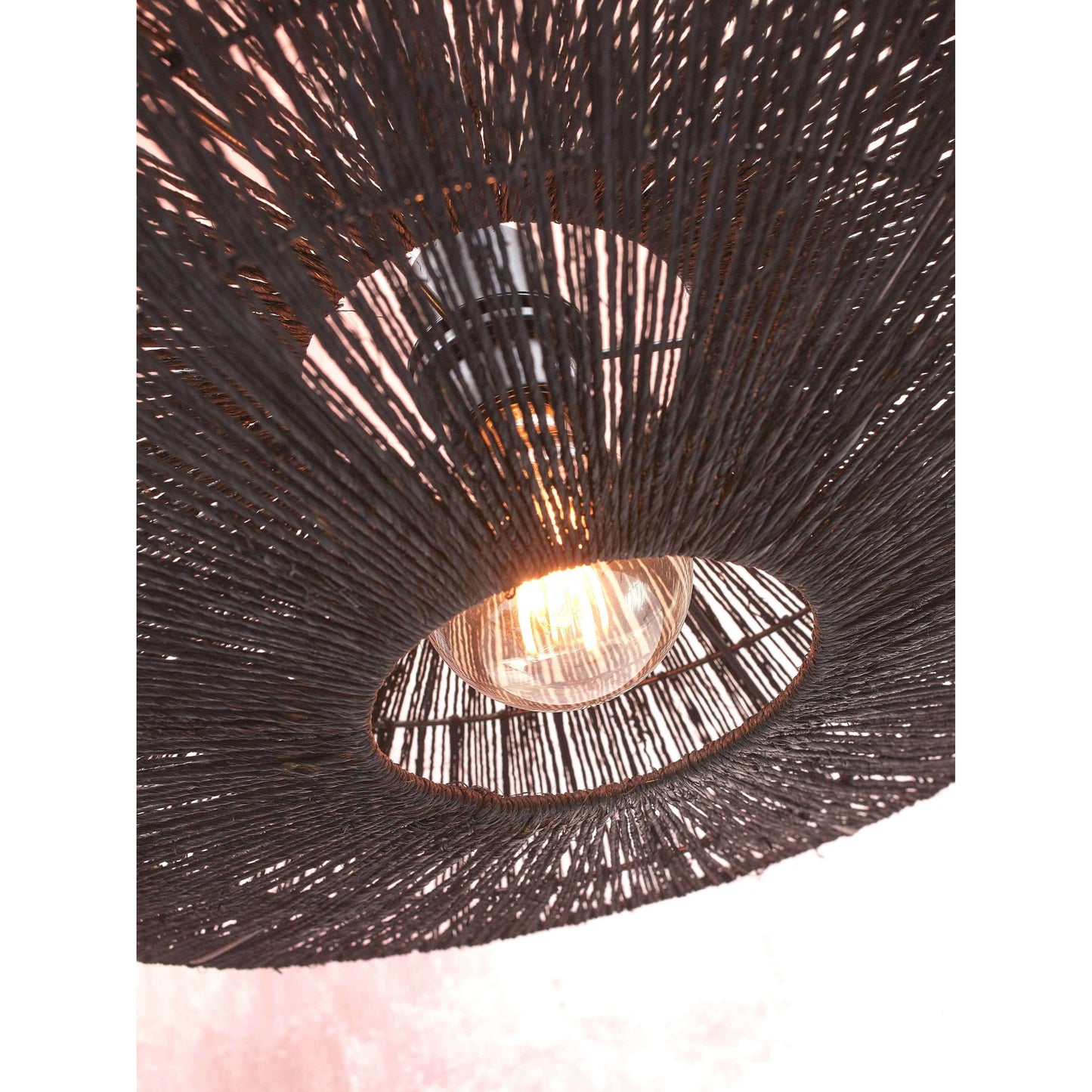 GOOD&MOJO plafonniere iguazu plat 40 cm S zwart